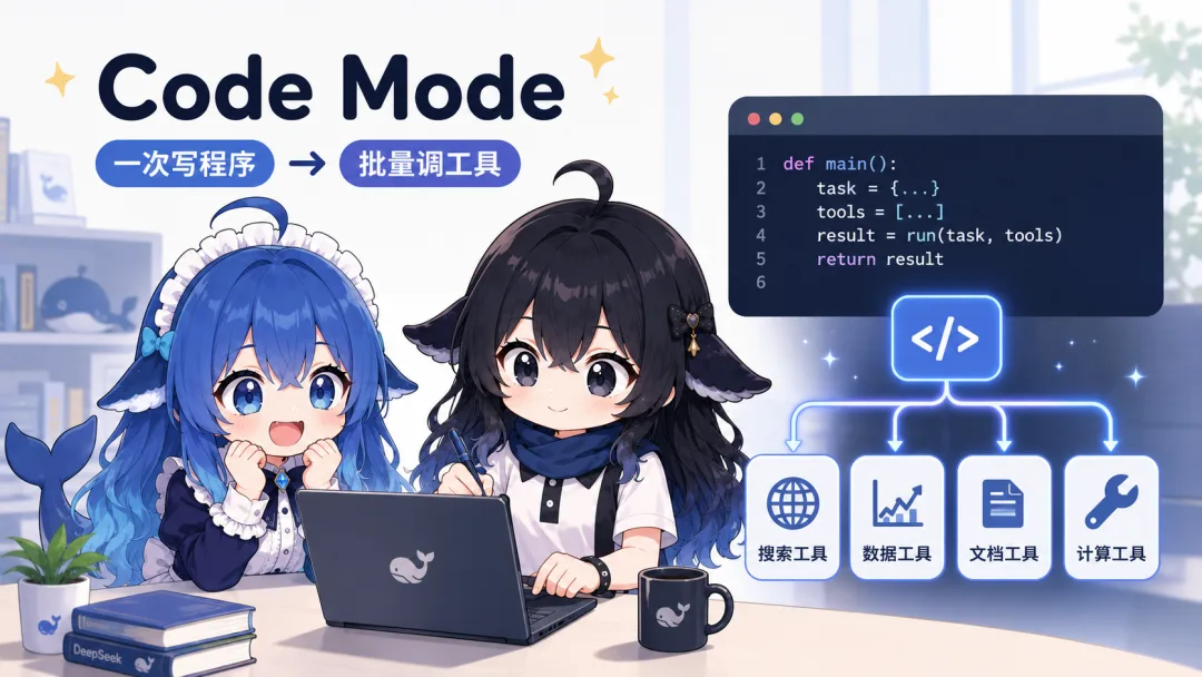 DeepSeek Harness Code Mode 用 TypeScript 程序组合多步工具调用